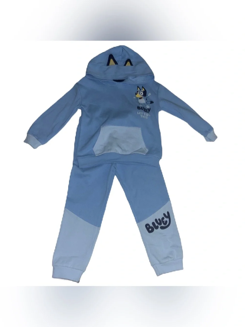 Bluey Matching Sweatshirt Hoodie & Sweat Pants Joggers Set 5T
